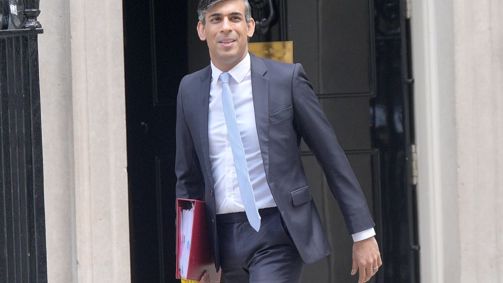 Hat er noch ein Ass im Ärmel? Großbritanniens Premierminister Sunak tritt mit den Neuwahlen im Juli die Flucht nach vorne an. Foto: PA Wire