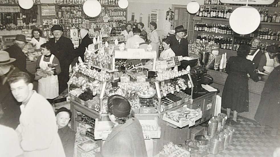 So sah das Lebensmittelgeschäft von Hans-Jürgen Heitz in der Mühlenstraße in Leer auf. Repro: Wolters/Foto: privat
