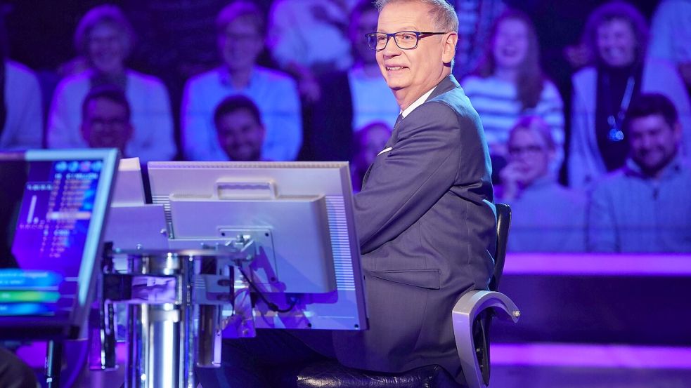 Moderator Günther Jauch musste mit ansehen, wie der „Wer wird Millionär“-Kandidat Stefan Severin ohne Gewinn wieder nach Hause gehen musste. Foto: RTL