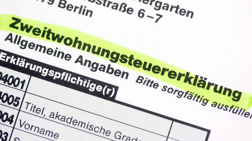 Die Gemeinde Hinte muss ihre Satzung zur Zweitwohnungssteuererklärung ändern. Foto: DPA