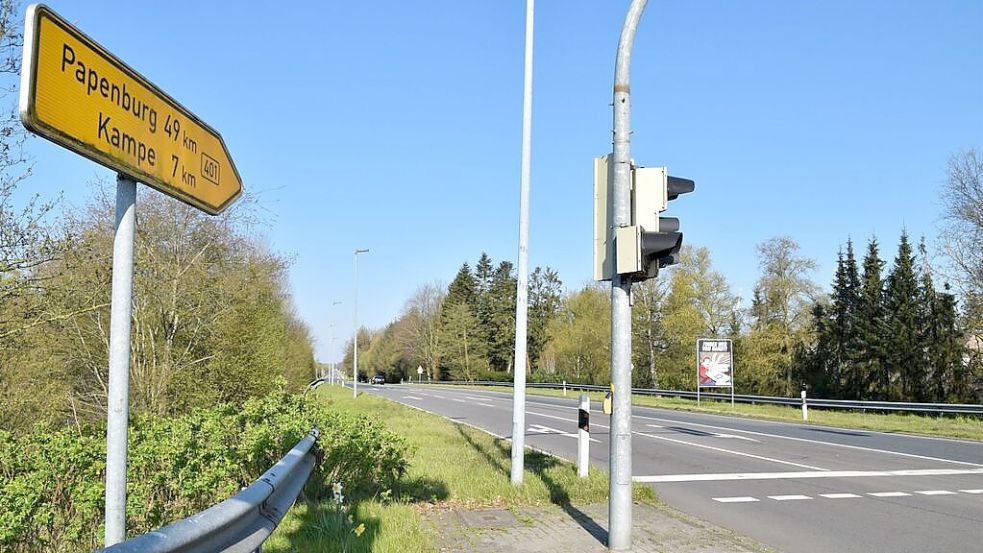 Seit Juni 2023 wird die B 401 zwischen Edewecht und Kampe saniert. Foto: Stix