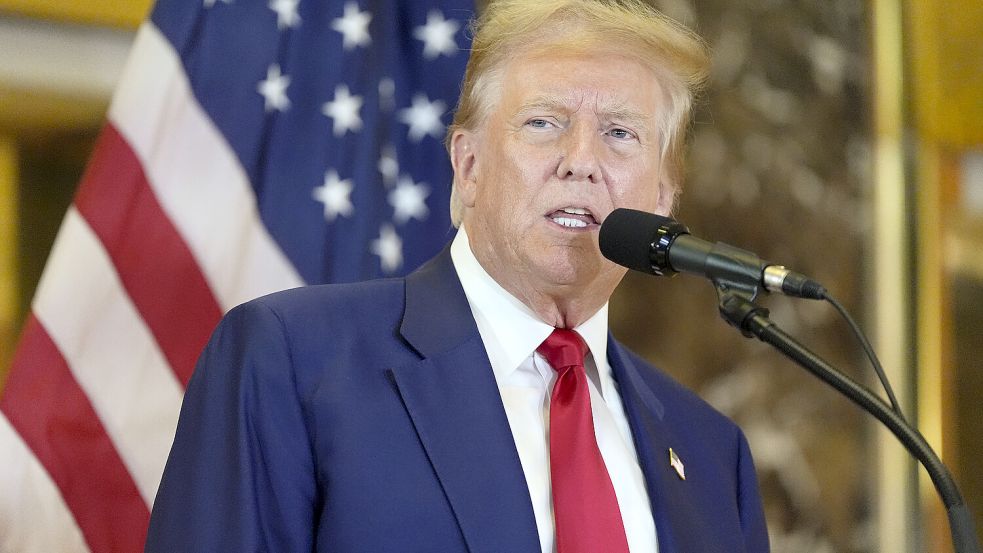 Donald Trump nutzt seine historische Verurteilung für seinen Wahlkampf. Foto: dpa/AP/Julia Nikhinson