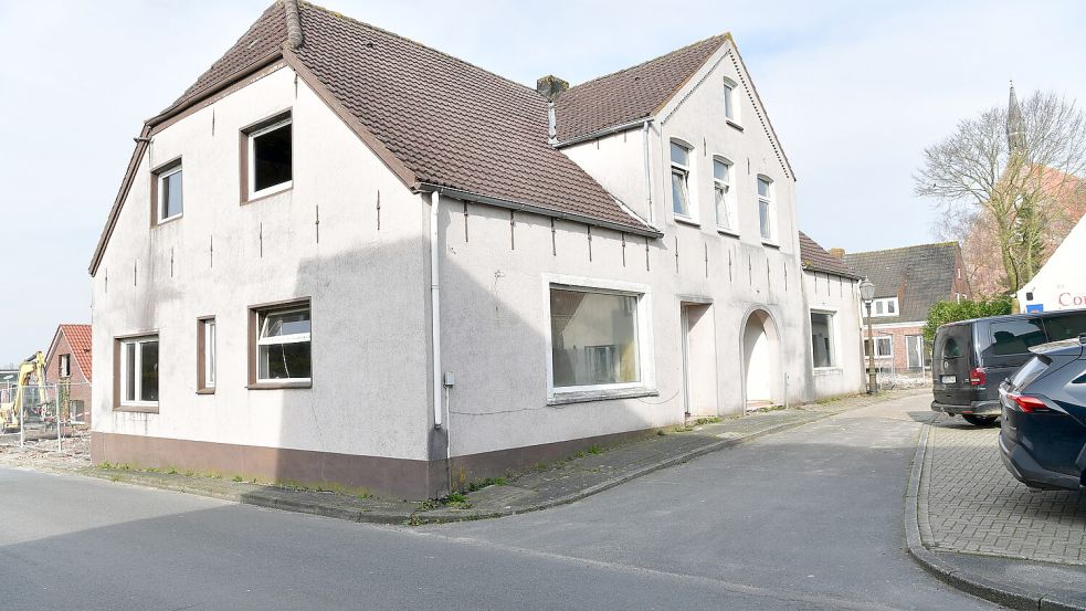 Unter dem Putz dieses Hauses befindet sich historisches Backsteinwerk, das freigelegt werden soll. Foto: Wagenaar
