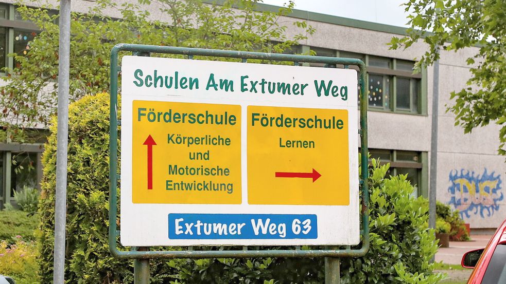 Die Förderschulen am Standort Aurich-Extum. Foto: Romuald Banik