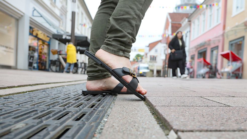 Das kann wehtun – dennoch ist die Kante neben der Rinne notwendig. Foto: Romuald Banik