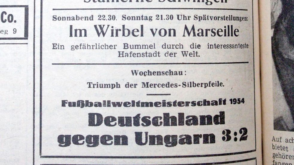 Bewegte Bilder vom Turnier gab es für die meisten erst nachträglich im Kino zu sehen. Foto: Jürgens