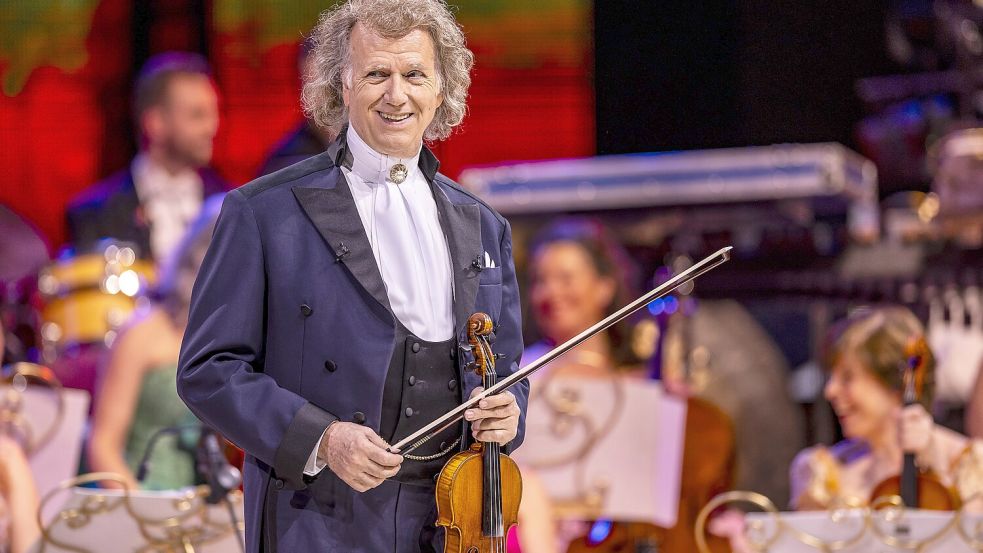 André Rieu und sein Orchester treten 2025 im ostwestfälischen Halle auf. Foto: André Rieu Productions