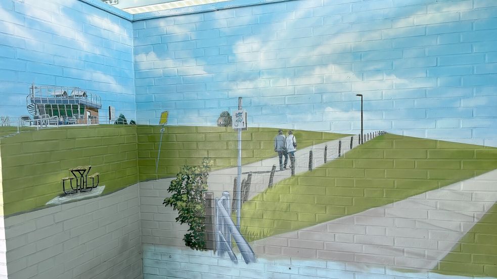 Drinnen wie draußen: Das Kunstwerk soll die Mauern optisch verschwinden lassen. Foto: Schuurman
