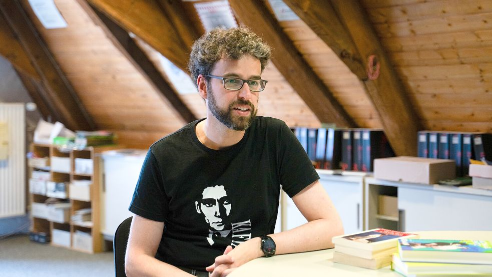 Stimme der Literatur im Norden: Jens Peters vom Literaturbüro Westniedersachsen in Osnabrück. Foto: Lauren Rote
