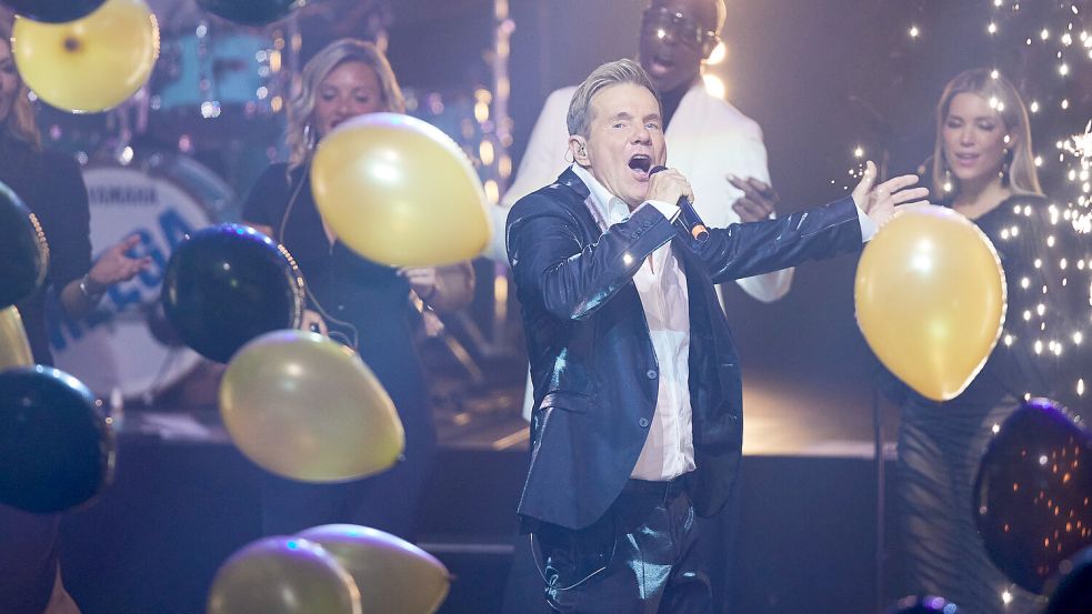 Dieter Bohlen präsentiert die größten Hits aus der Geschichte von Modern Talking am Freitagabend in Bremen. Foto: Carstensen/DPA/Archiv