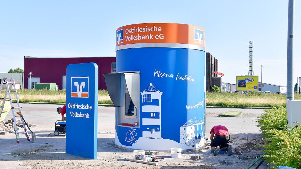 Abhebungen am neuen Automaten sind ab dem 3. August möglich. Foto: Wagenaar