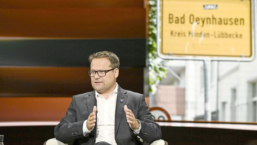 Bad Oeynhausens Bürgermeister Lars Bökenkröger beklagt nach der tödlichen Attacke im Kurpark in der ZDF-Sendung „Markus Lanz“ ein verstärktes Unsicherheitsgefühl bei den Bürgern seiner Stadt. Foto: IMAGO/teutopress