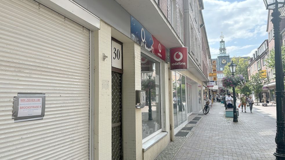 In der Brückstraße gibt es mittlerweile fünf Leerstände.