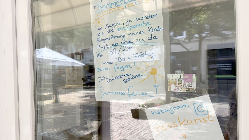 Der kleine Laden von „Nesskunst“ wurde Ende Juni eröffnet und soll im August wieder besucht werden können.
