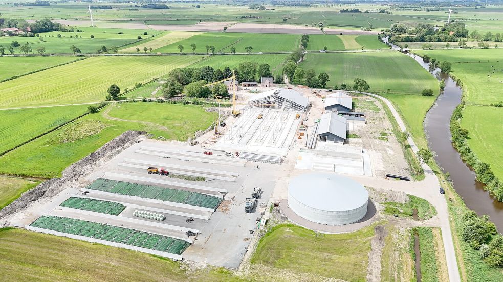 So sieht die Domäne von oben aus. Dieses Foto ist bereits vor einigen Monaten entstanden. Foto: Otte Beton GmbH