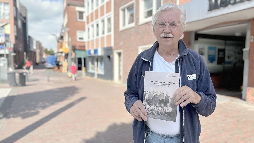 Der Emder Heimathistoriker, Archivar und Autor Dietrich Janßen hat ein Buch mit den Loppersumer Briefen und Fotos veröffentlicht: „Von Loppersum nach Leningrad - Schülerbriefe an die Fronten des Zweiten Weltkriegs“. Foto: Weiden