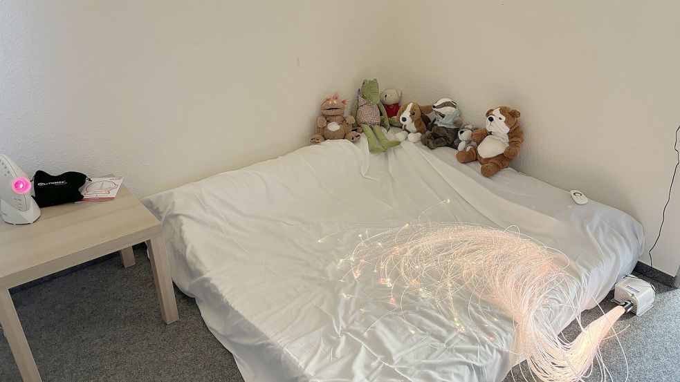 Im Snoozelraum können Kinder sich entspannen. Foto: Karin Böhmer