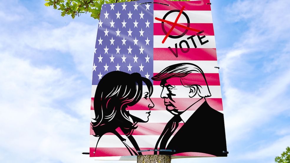 Endspurt im Wahlkampf zwischen Kamala Harris und Donald Trump. Foto: IMAGO/Michael Bihlmayer/Montage