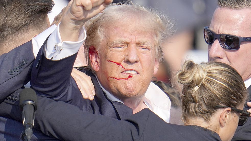 Nachdem innerhalb kurzer Zeit zwei Anschläge auf Donald Trump vereitelt werden konnten, stellt sich die Frage, was eigentlich passiert, wenn tatsächlich ein Präsidentschaftskandidat umgebracht würde. Foto: picture alliance/AP/Gene J. Puskar