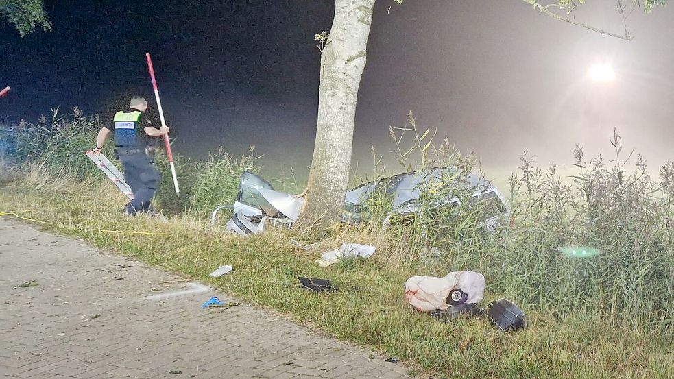 Die Polizei kümmerte sich um die Unfallaufnahme. Foto: Feuerwehr