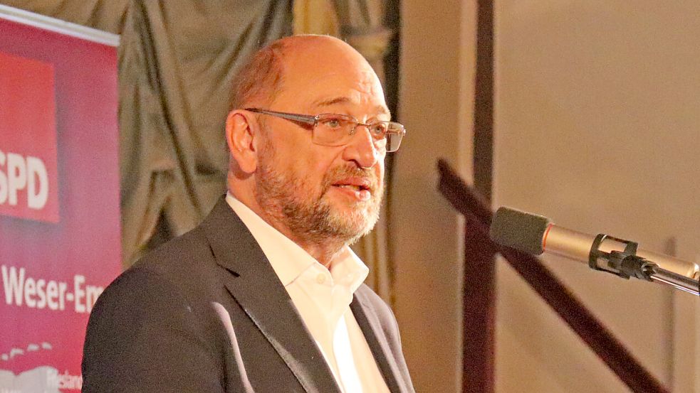 Martin Schulz fordert vor allem von der CDU eine klare Haltung gegen Rechtspopulisten. Foto: Heino Hermanns