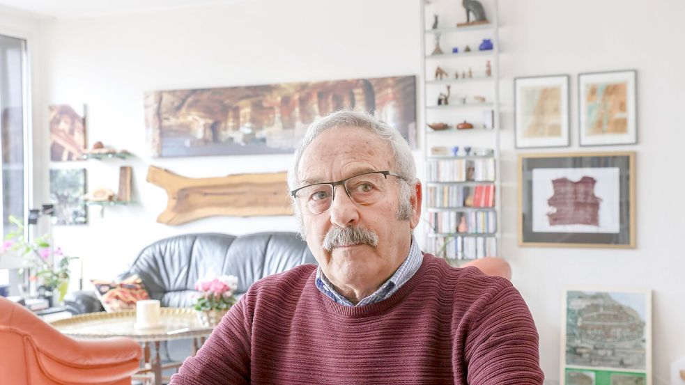 Lebt seit 1965 in Deutschland: Nazih Musharbash, Präsident der Deutsch-Palästinensischen Gesellschaft. Foto: Jörn Martens