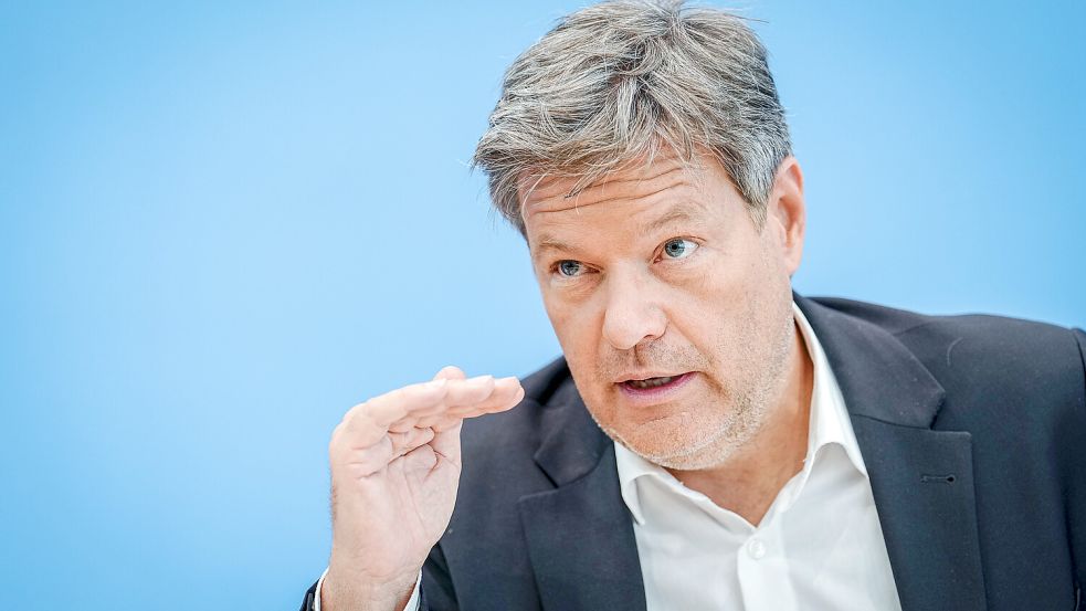 Bundeswirtschaftsminister Robert Habeck (Grüne) bei der Vorstellung des "Gleichwertigkeitsberichts 2024" der Bundesregierung im Juli. Foto: Kay Nietfeld/dpa