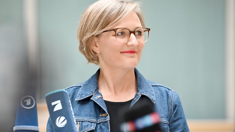 Sie hat gar keine Villa in Kalifornien: Franziska Brantner. Foto: Anna Ross/dpa