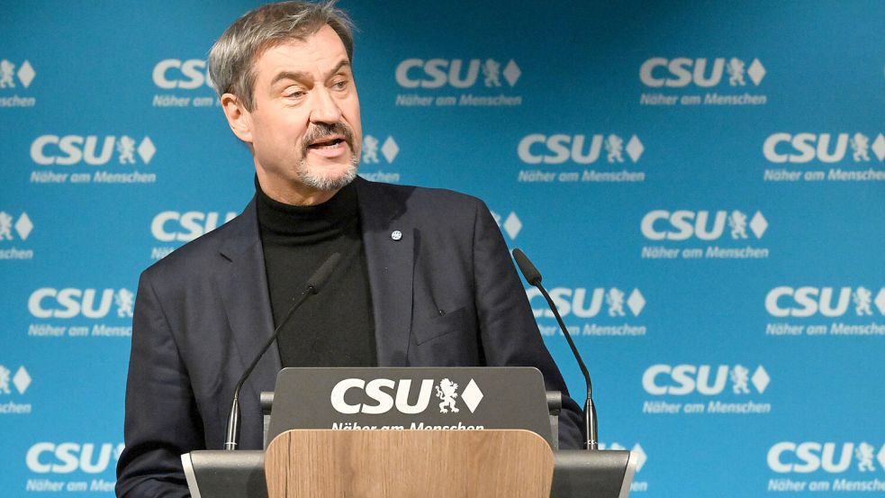 CSU-Chef Markus Söder hatte bereits im Oktober das Bundeslandwirtschaftsministerium für die CSU reklamiert. Foto: dpa/Felix Hörhager