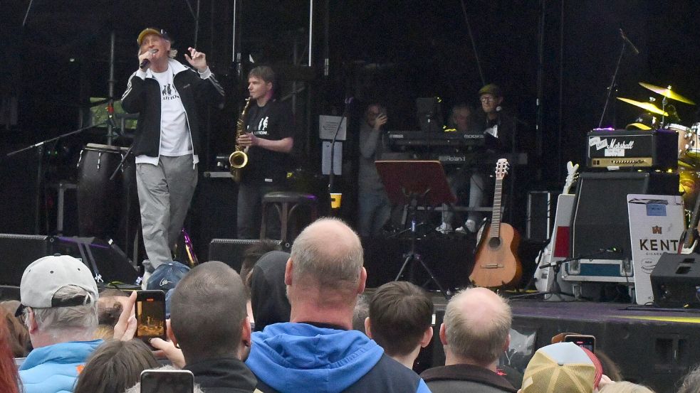 Beim Saterland Open Air stand er mit den Friesenjungs auf der Bühne.