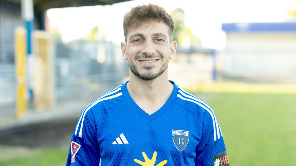 Kai Kaissis bildet bei Kickers mit Janek Siderkiewicz die Doppel-Sechs. Foto: Doden/Emden