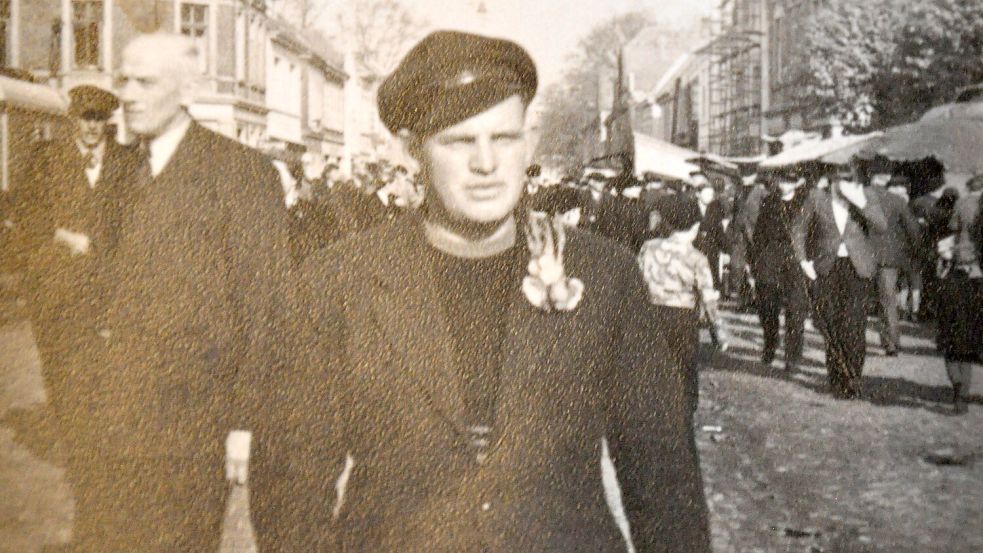 Dieses Foto zeigt Hinrich Brüling im Jahr 1949 in Aurich. Repro: Ullrich