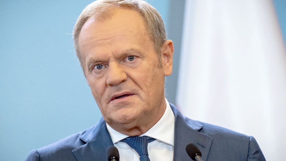 Polens Regierungschef Donald Tusk. Foto: dpa/Michael Kappeler