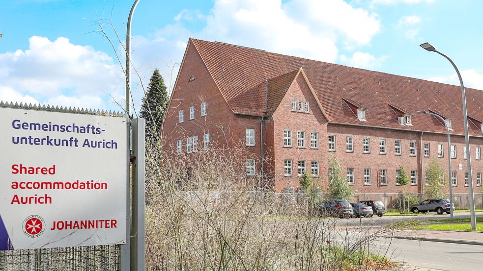 Auf dem ehemaligen Auricher Kasernengelände leben derzeit mehr als 700 Flüchtlinge.Foto: Romuald Banik