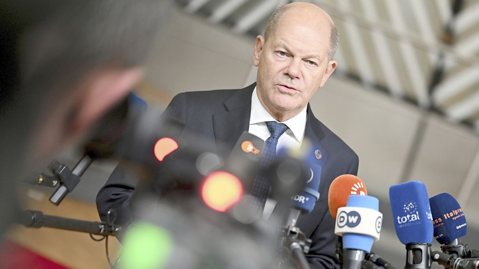 Im Interview: Bundeskanzler Olaf Scholz. Foto: dpa/AP