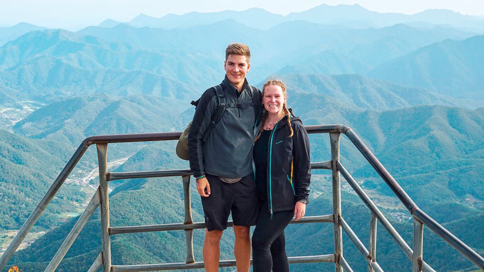 Faszinierende Natur und Wahnsinns-Ausblicke erlebten Janna und Thomas auch bei ihrem Trip durch Südkorea. Foto: Privat