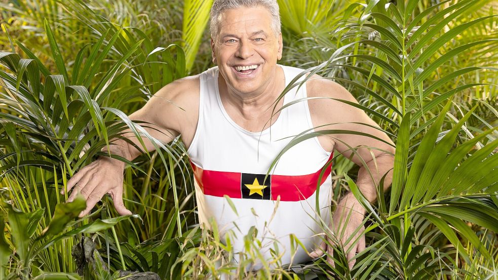 Vom Sportler zum Dschungelkämpfer: Jürgen Hingsen beim Dschungelcamp 2025. Foto: RTL / Boris Breuer