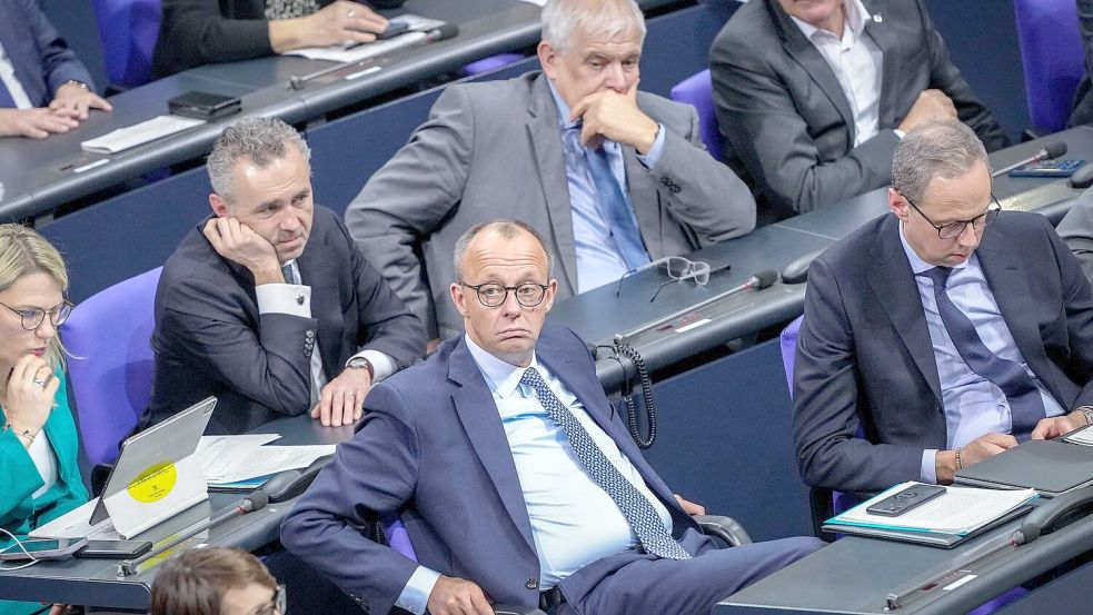 Friedrich Merz, Vorsitzender der CDU, hat zusammen mit seiner Partei und der FDP die Brandmauer eingerissen. DPA-Bild: Nietfeld