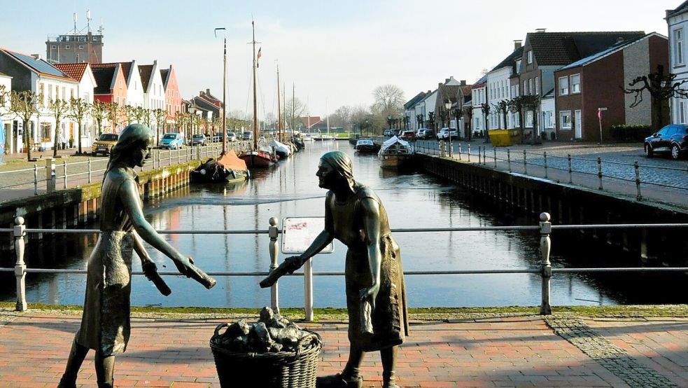 Der Alte Hafen in Weener war Thema. Foto: Wolters