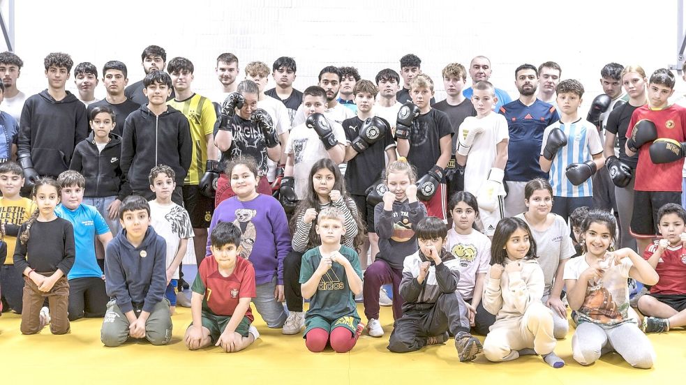 Der Andrang der Nachwuchsboxer ist bei den Trainingseinheiten des MTV Aurich riesengroß. Foto: Privat