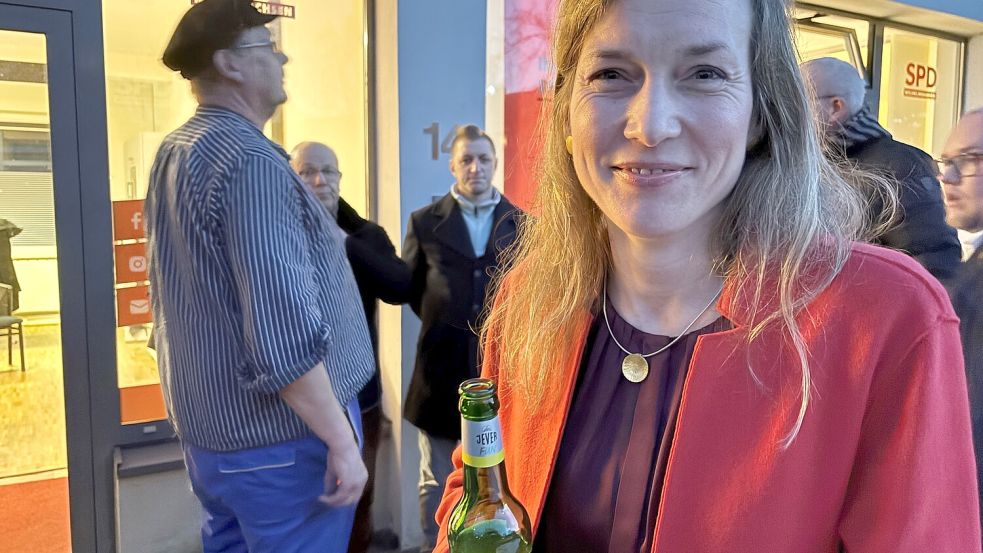 Siemtje Möller (SPD) gewann ihren Wahlkreis gegen den Bundestrend. Fotos: Oltmanns