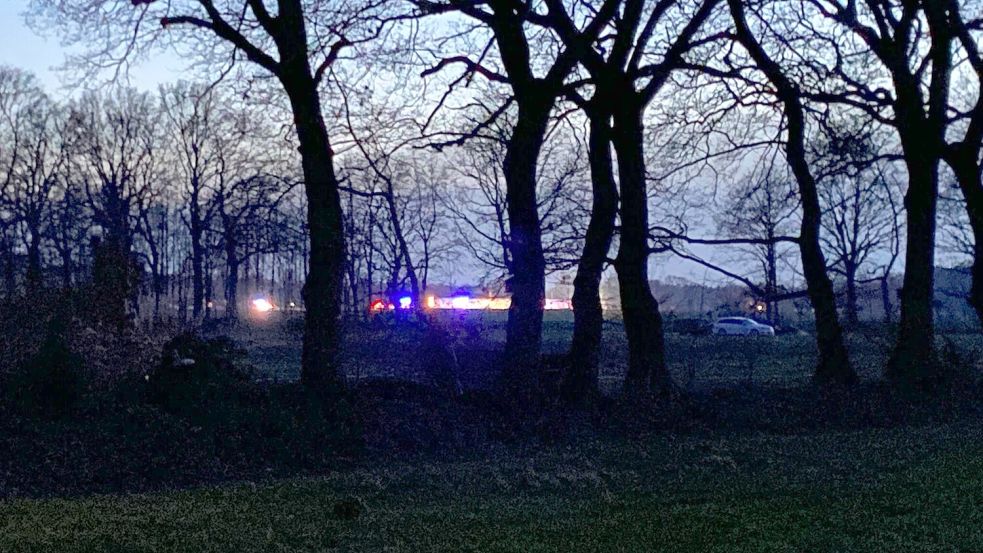 An der Bahnstrecke in Vreschen-Bokel hat es am Sonntagabend einen Unfall gegeben. Foto: privat