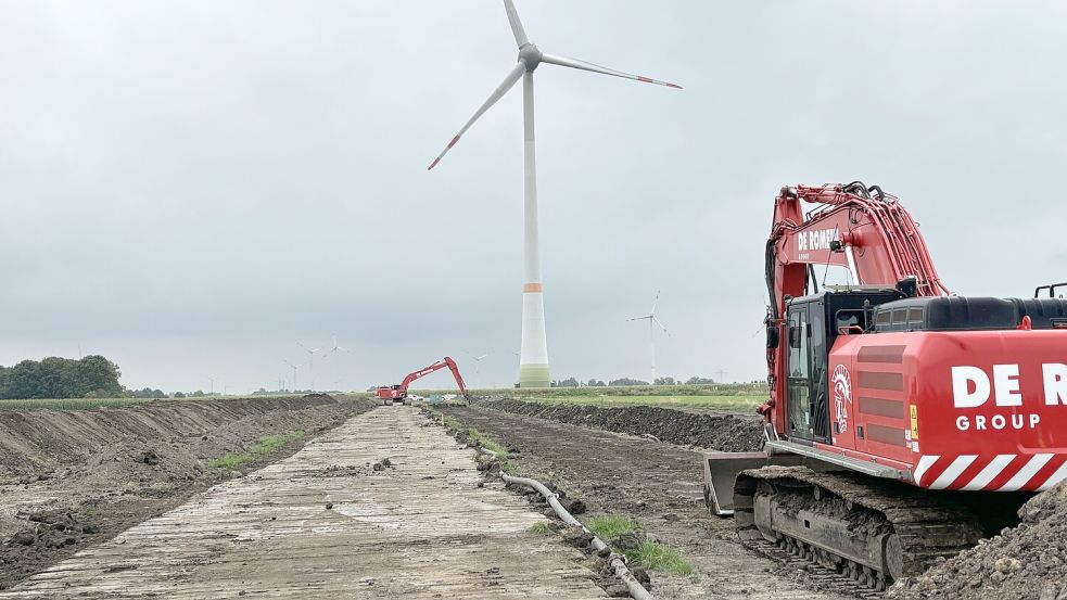 Schwere Maschine müssen für die Stromleitungen von Amprion anrollen. Foto: Hanssen/Archiv