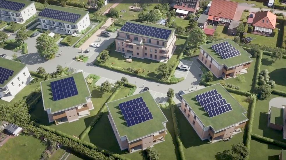 Im Zentrum des Gebietes soll bezahlbarer Wohnraum entstehen. Das soll ein Investor für die Stadt umsetzen. Screenshot: NLG