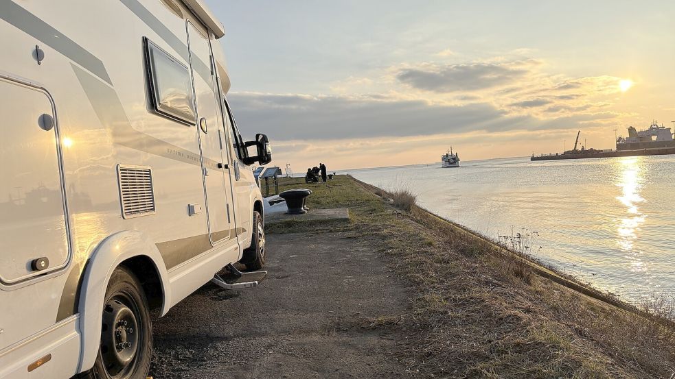 Das ist es, was Wohnmobilisten am Middelmantje mögen: den Ausblick. Foto: Schuurman