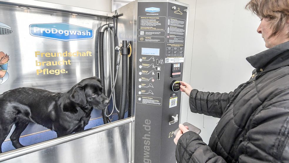 Die Bedienung erinnert an eine SB-Auto-Waschanlage. Foto: Ortgies