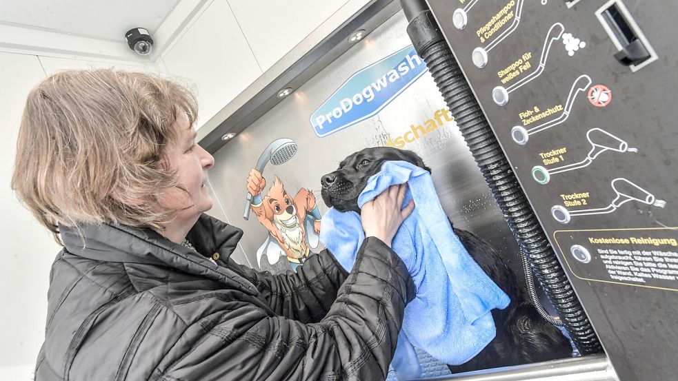 Statt des Trockners kommt das mitgebrachte Handtuch zum Einsatz. Foto: Ortgies