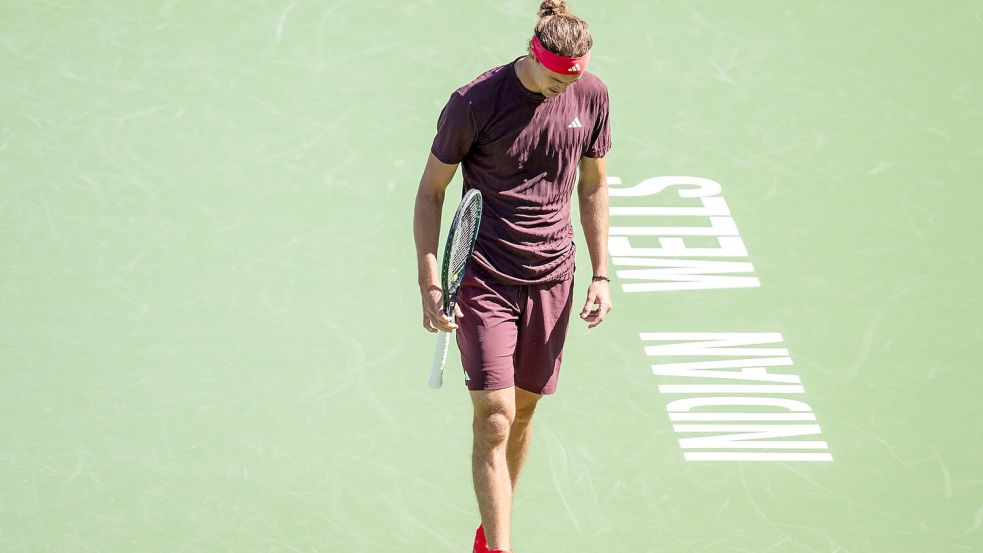 Der erste Auftritt in Indian Wells war für Alexander Zverev auch direkt der letzte. Foto: Maximilian Haupt/dpa