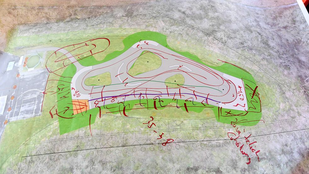 Die Pläne für den Pumptrack werden immer konkreter. Foto: Ortgies