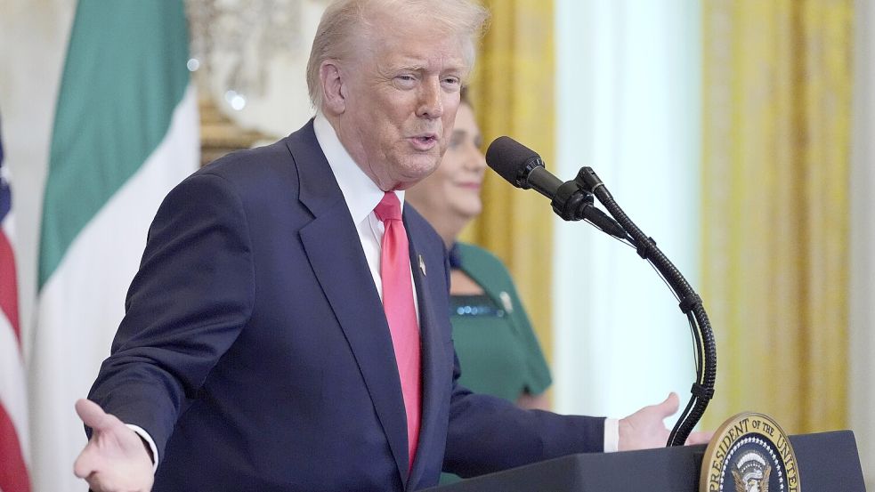 Donald Trump hat seinen Wunsch nach der Annexion von Grönland bekräftigt. Foto: dpa/Alex Brandon